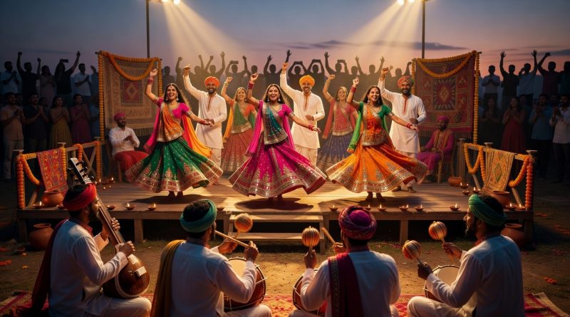 लोक कला उत्सव की सांस्कृतिक प्रस्तुति का संपादकीय दृश्य